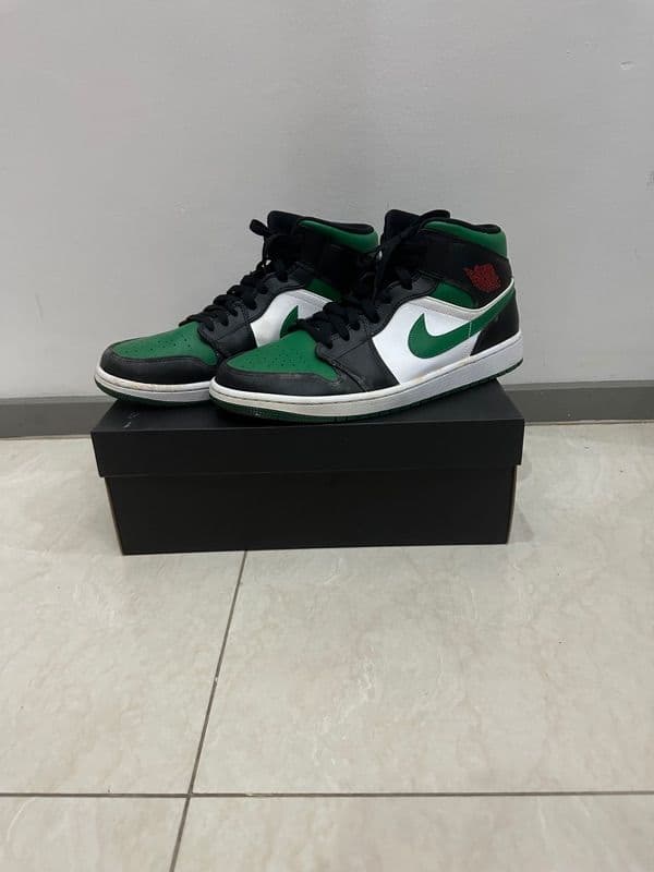 ເກີບຜ້າໃບ ຍີ່ຫຍໍ້ Nike Air Jordan Mid Green Toe ເບີ 12u ມຶສອງ  KD-A007 - ภาพที่ 2