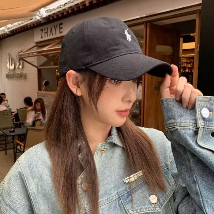 ￼Miss_J ໝວກເບສບໍສະໄຕນ໌ອາເມລິກາ ປັກລາຍໂຄນົມ ໃສ່ໄດ້ທຸກສະໄຕນ໌(sp-A013) - ภาพที่ 5