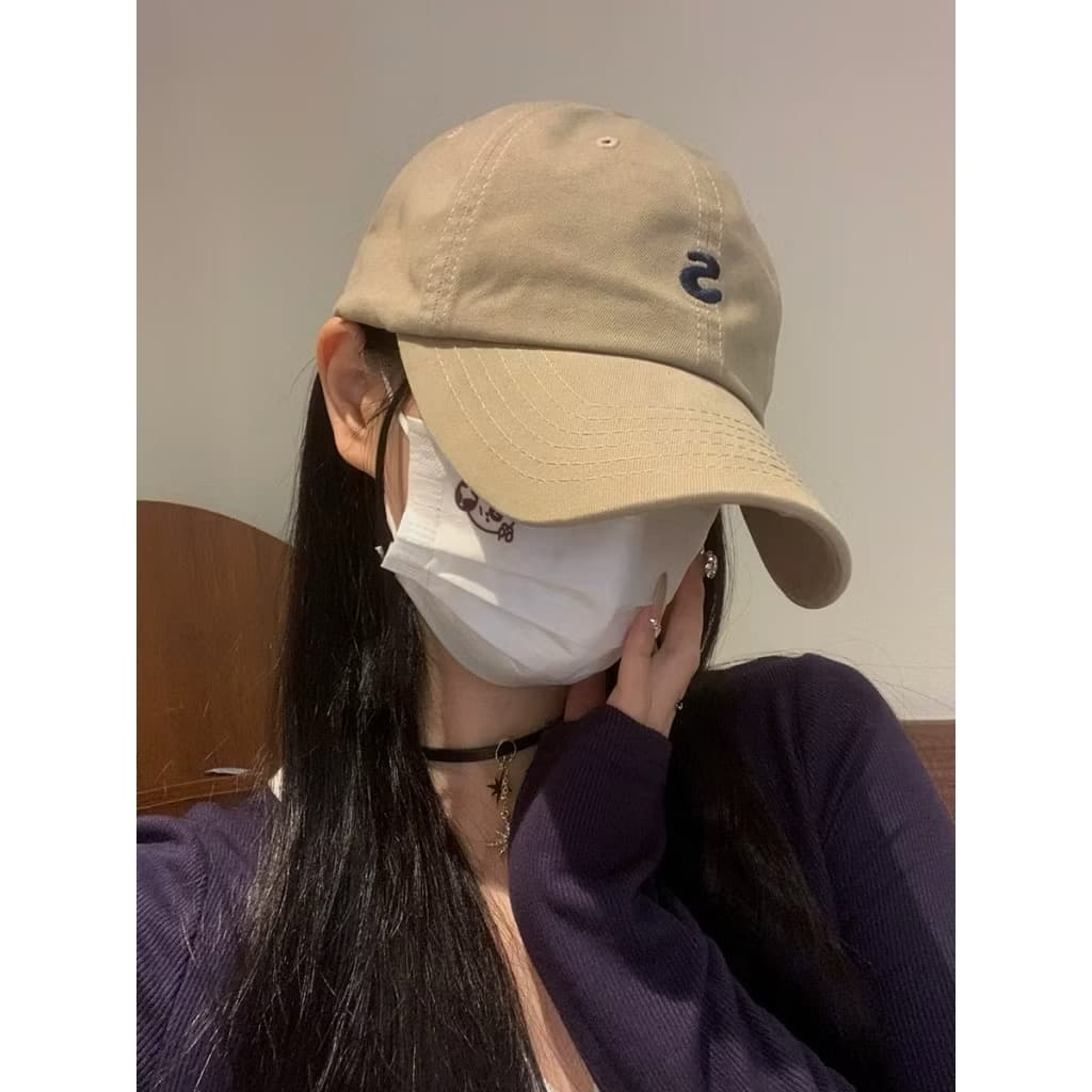 ￼ໝວກແກັບປັກ ຕົວອັກສອນ S ມິນິມໍ່ ຜ້າ cotton ໃສ່ສະບາຍ (sp-A013) - ภาพที่ 2