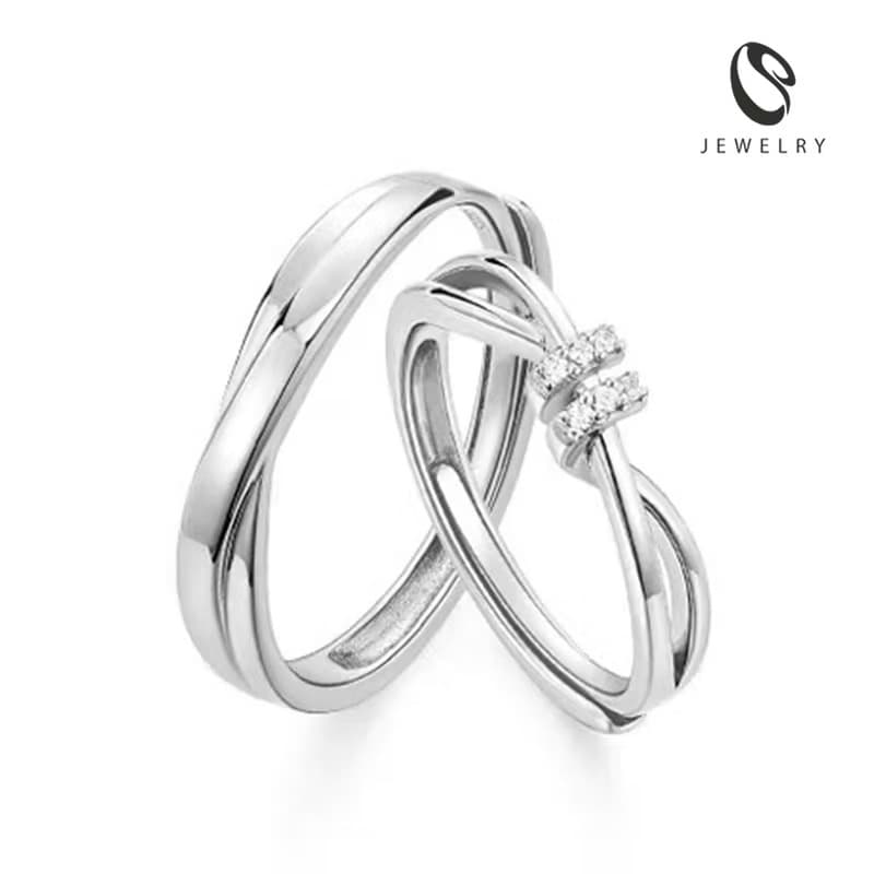 LS ແຫວນແພດຕິນຳແຟຊັ່ນ ແຫວນຄູ່ r2390(Sp-A013)