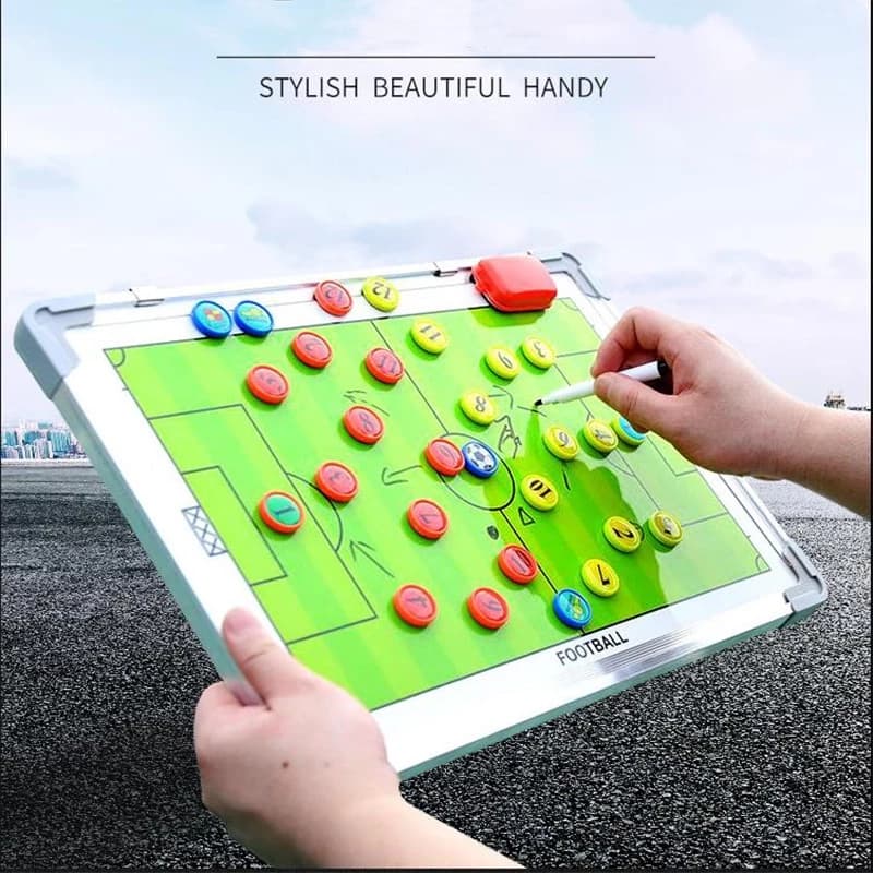 ເກມບານກະດານກົນລະຍຸດ Tactics BOARD Coaching Match ບອດຝືກຊຸດ ແຖມຟີບິກຂຽແຜ່ນ ແມ່ເຫຼັກຜູ້ຫລີ້ນ ແລະແປງລົບ(Sp-A012) - ภาพที่ 2